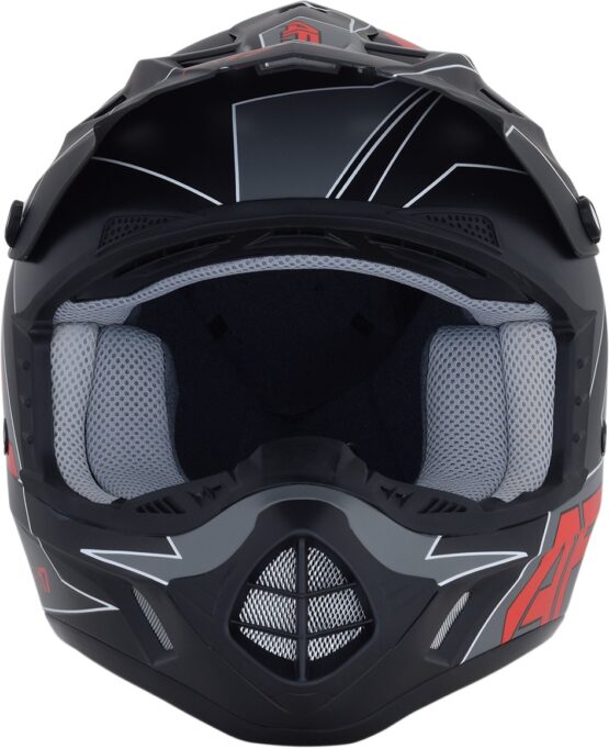 FX-17 Full Face Offroad Helmet Matte Red Medium - Image 5