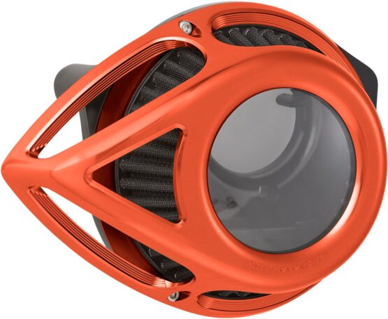 Arlen Ness Clear Tear Air Cleaner Kit Orange For Harley-Davidson