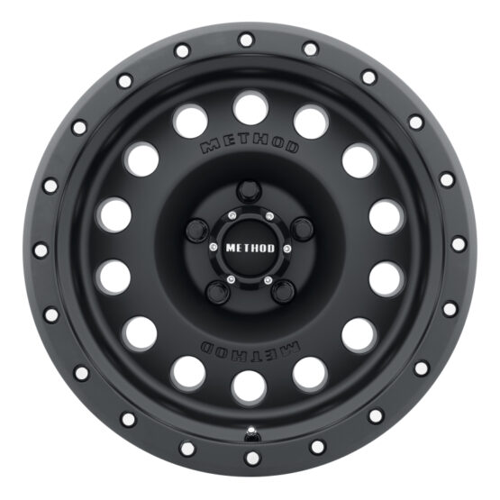 MR307 Hole 17x8.5 0mm Offset 5x5 94mm CB Matte Black Wheel