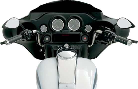 Drag Specialties Teardrop Handlebar Mirror Matte Black Universal - Image 2