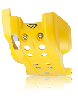 Cycra Full Combat Skid Plate - Yellow Fits 2014-2015 Husqvarna TC250