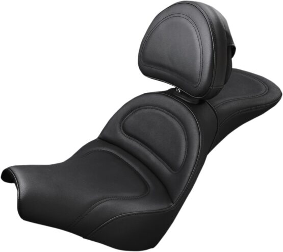 Explorer Stitched 2-Up Seat Black Gel w/Backrest