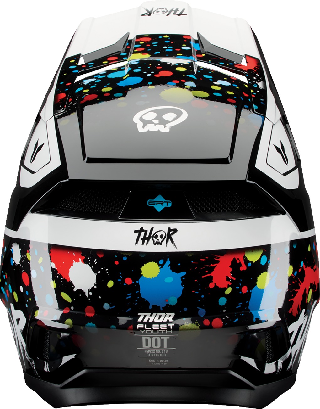 Thor Youth Fleet Splat Helmet - Small, Black - Image 3