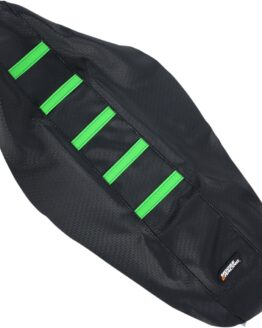 Black/Green Ribbed Seat Cover