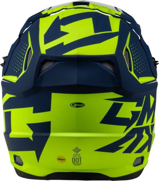 GMAX MX-96 502 Helmet Matte Blue/Green XL Offroad - Image 4