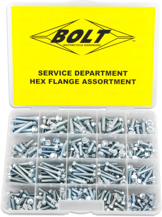 BOLT Service Hex Flange Bolt Assortment Kit - 360 Pieces