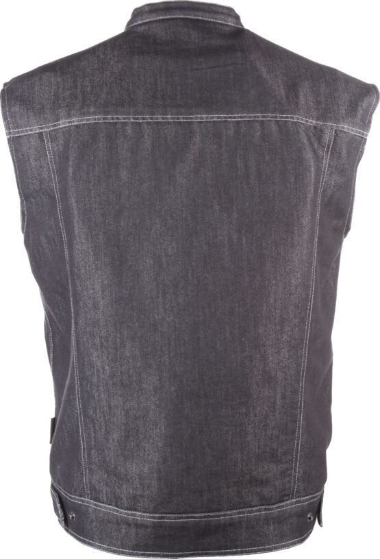 Iron Sights Club Collar Denim Vest Black 2X-Large - Image 4