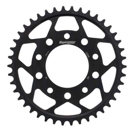 Supersprox Steel Rear Sprocket 42T Black 530 Fits 81-04 Honda Triumph