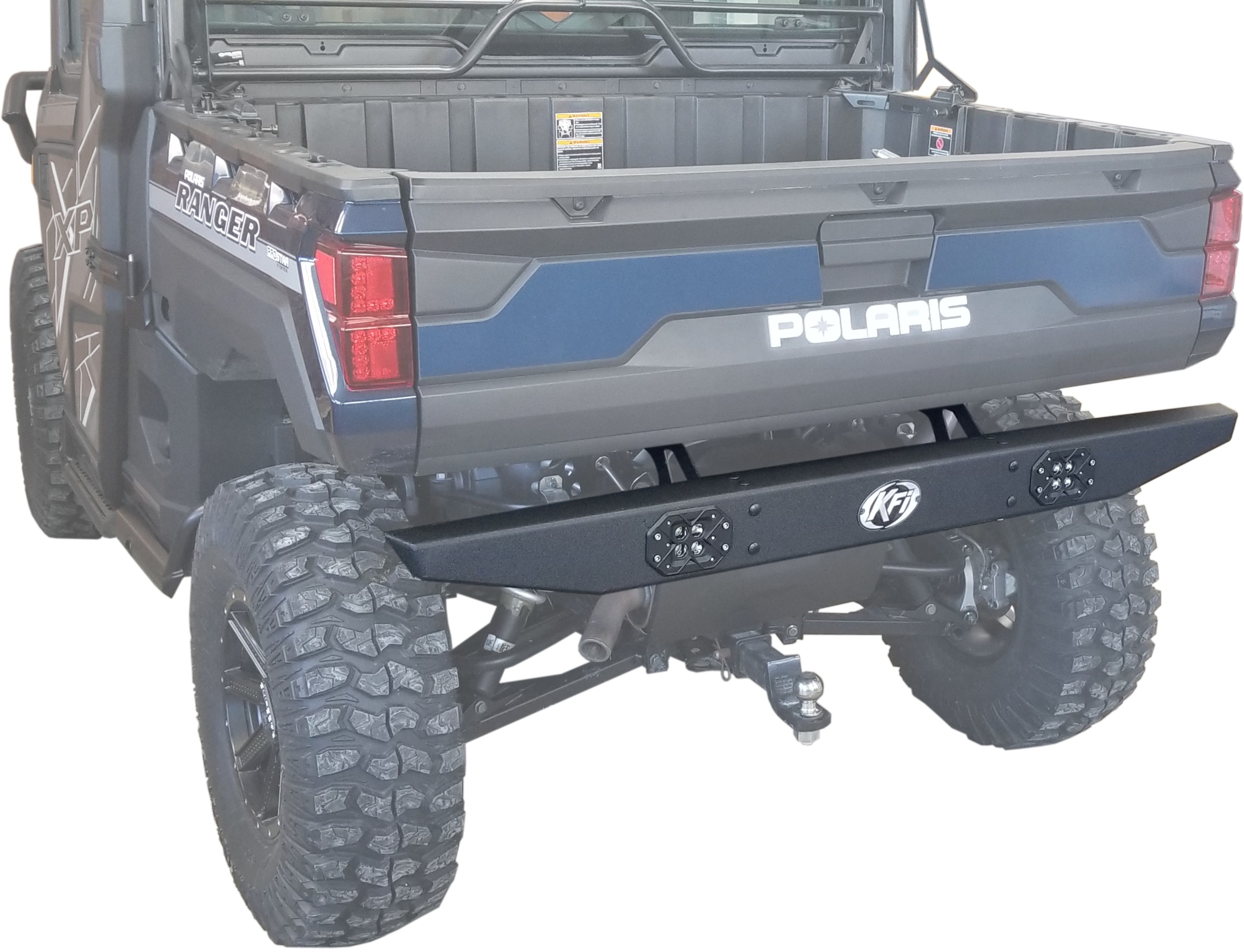 KFI Rear Formed Bumper Black Steel For Polaris Ranger XP 1000 - Image 3