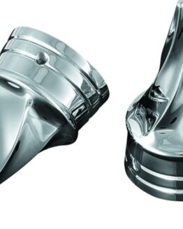 Kuryakyn Twisted Axle Nut Caps Chrome