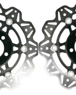 VEE Style Brake Rotors - Black Center Front Set