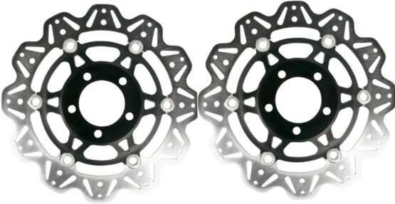 VEE Style Brake Rotors - Black Center Front Set