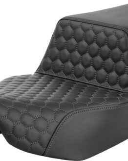 Saddlemen Step-Up Seat Extended Reach Honeycomb Gray Stitch FL 2023-2024