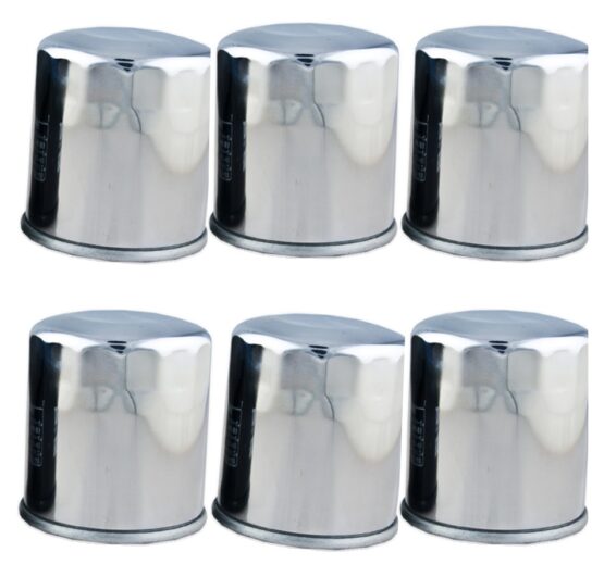 HF303C Oil Filter - Chrome - 6 Pack