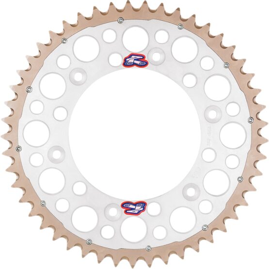 Aluminum 520 52T TwinRing Sprocket Silver