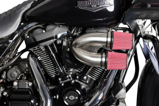 S&S Tuned Induction Air Cleaner Kit Stainless Harley M8 Models - Image 3