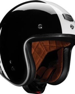 THOR Mccoy Open Face Helmet Gloss Black/White Large Adult