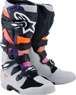 Alpinestars Tech 7 Boots Black/Light Gray/Orange/Magenta US 8
