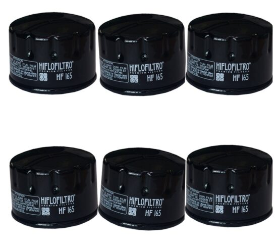 HF165 Oil Filter - Black - 6 Pack