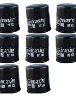 HF303 Oil Filter - Black - 8 Pack
