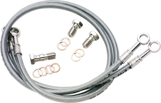 Stainless Steel Front Brake Line Kit - 2 Lines - Image 2