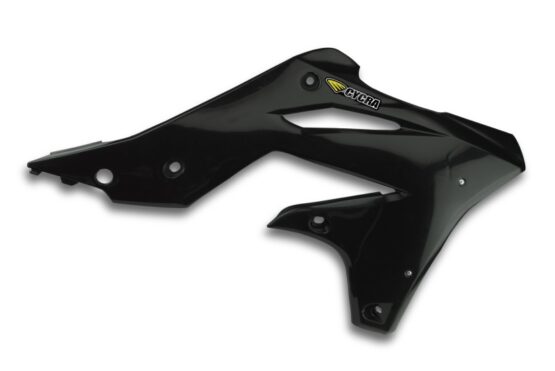 Cycra Powerflow Radiator Shrouds Black Fits 13-16 Kawasaki KX250F