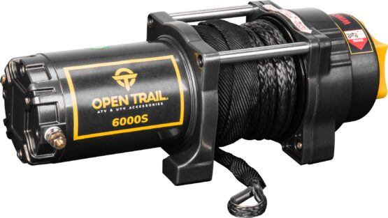 Open Trail 6000LB Winch with Synthetic Rope for ATV/UTV