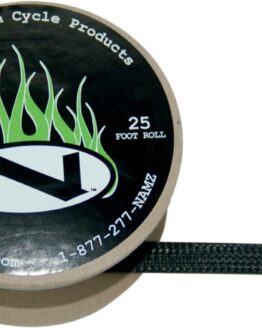 NAMZ Braided Flex Sleeving 25ft 1/2in ID Black Wire Cover
