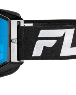 FLY RACING Zone Snow Goggle Black/Black Sky Blue Lens