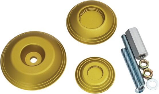 Kuryakyn Lodestar Rear Axle Sliders Gold Fits BMW R1200/1250 R Nine T - Image 2