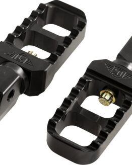 Joker Machine Serrated Stubby Footpegs Black For Indian Scout