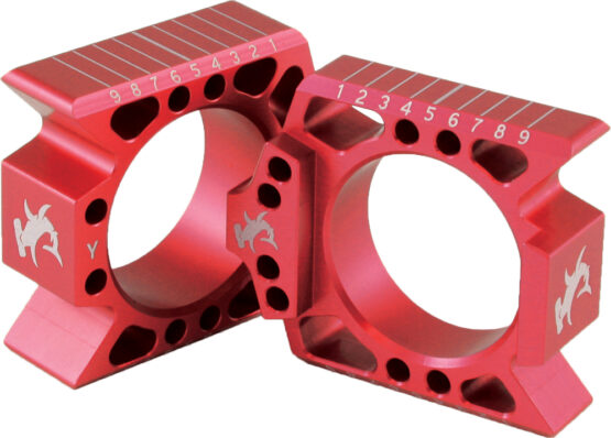 Hammerhead Axle Blocks Red For Honda CR/CRF Models