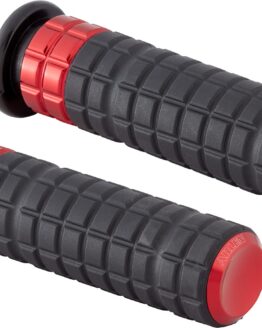 Arlen Ness SpeedLiner Grips Cable Red For Harley-Davidson