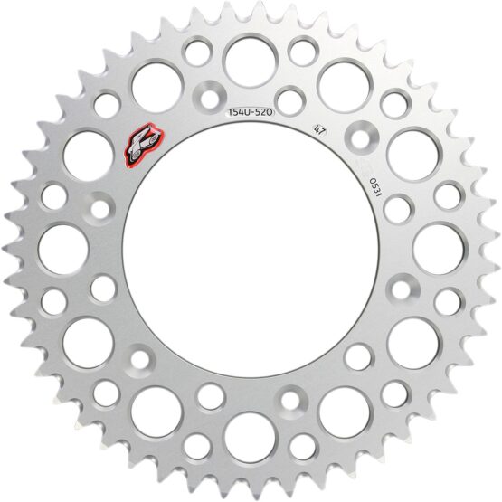 Renthal Ultralight 47T Rear Sprocket Silver 520 For 96-04 Honda XR400R