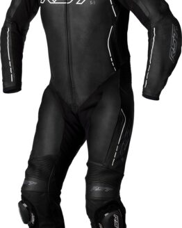 RST S1 CE Leather Suit Black/White Men's L