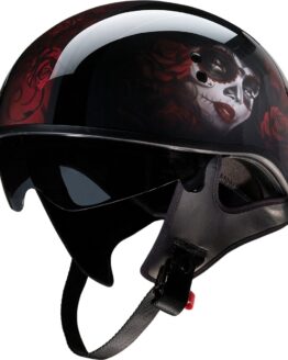 Z1R Vagrant Red Catrina Helmet Small Unisex