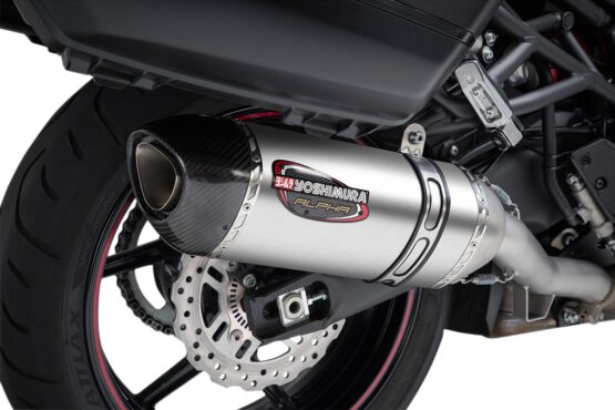 Yoshimura Street Alpha Slip-On Exhaust Stainless Steel Fits 15-18 Versys 1000