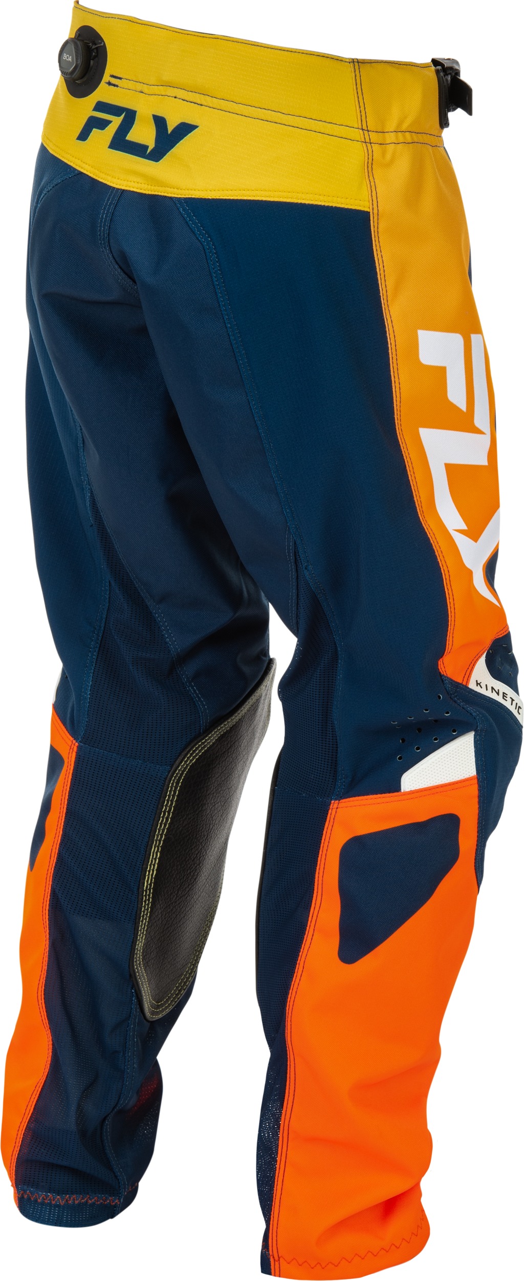 Fly Racing Youth Kinetic Pants Navy/Orange Size 18 - Image 4