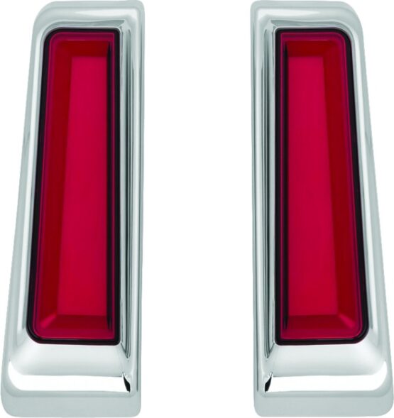 Tracer L.E.D. Inserts For Saddlebag Supports Chrome