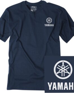 Men's Yamaha Icon Tee Navy Large by Factory Effex