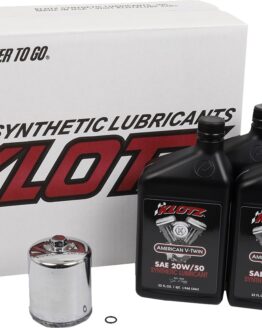 Klotz Oil Change Kit for Harley Evolution Sportster 20W-50, 4 Quarts