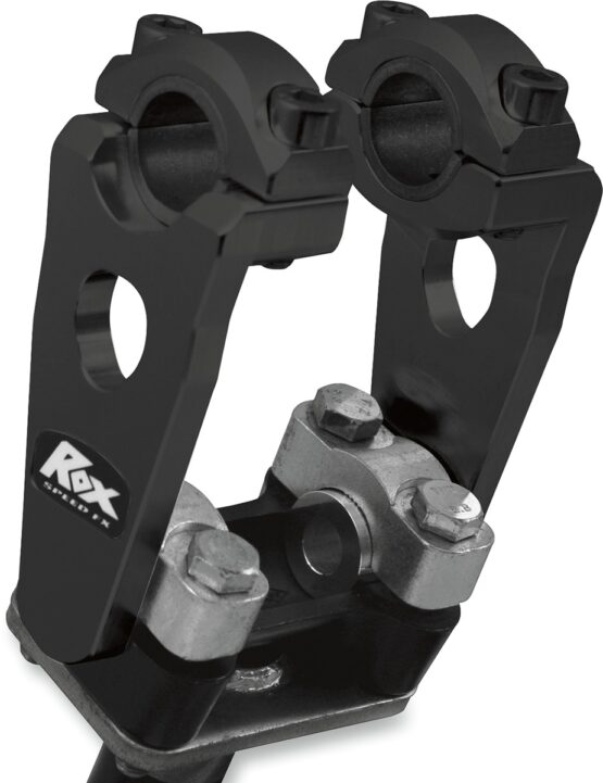 ROX Speed FX Elite Pivoting Handlebar Risers 3.5in Black - Image 2