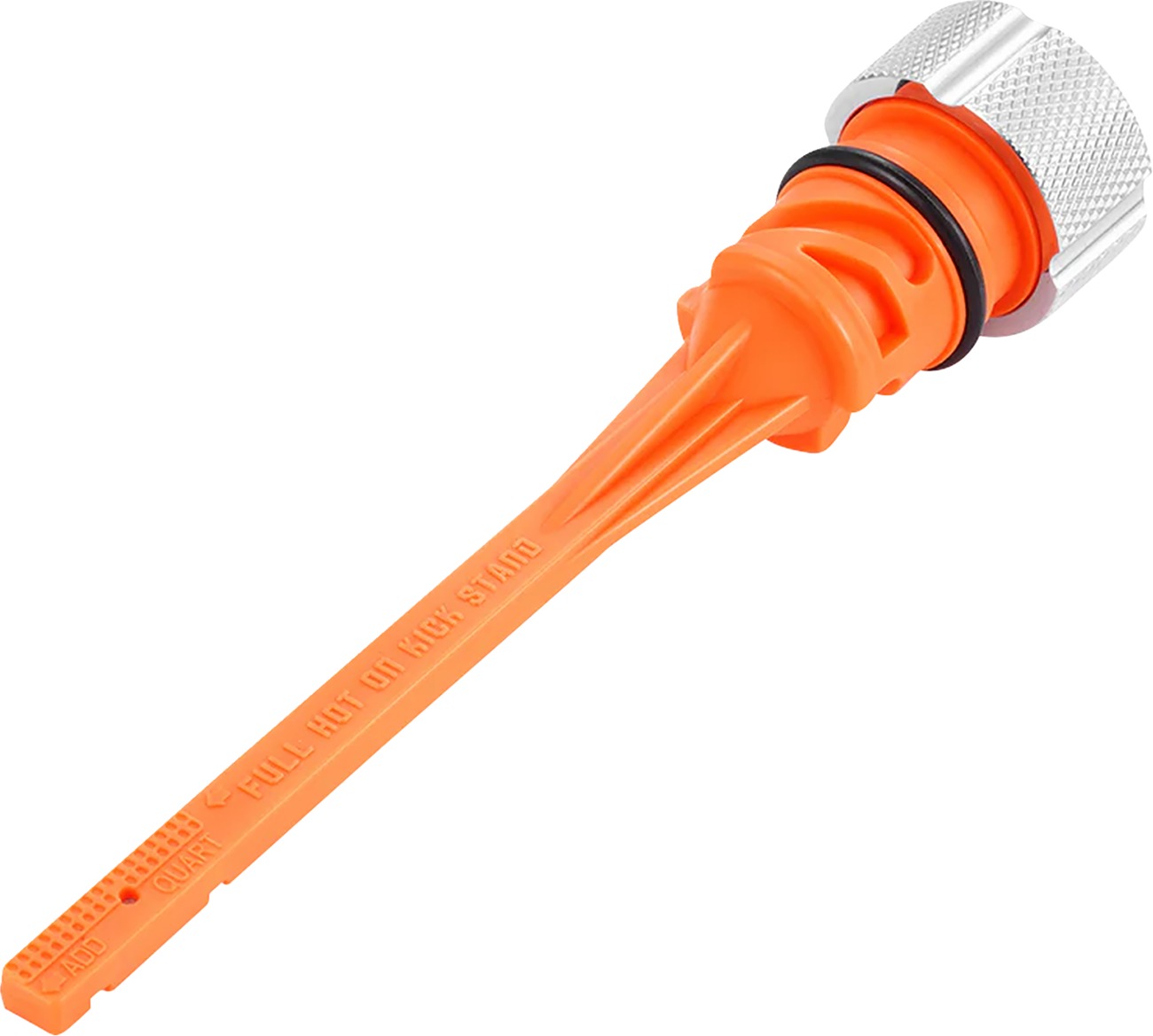 FIGURATI DESIGNS Magnetic Oil Dipstick Knurled Silver M8 Softail - Image 3