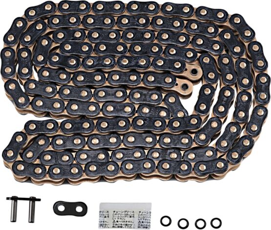 EK 525ZVX3 Sportbike Chain 160 Links Black Gold