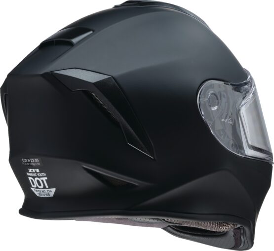 Z1R Youth Warrant Snow Helmet Matte Black - Large - Image 3