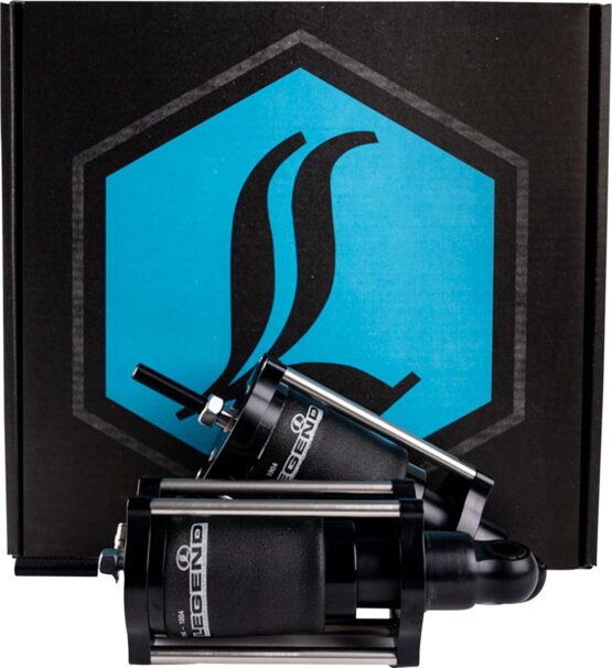 Legend Air Suspension Shocks Black For Harley Softail 1989-1999