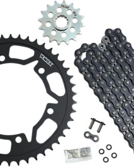 V3 Chain & Sprocket Kit Black SX Chain 520 16/46 Black Steel