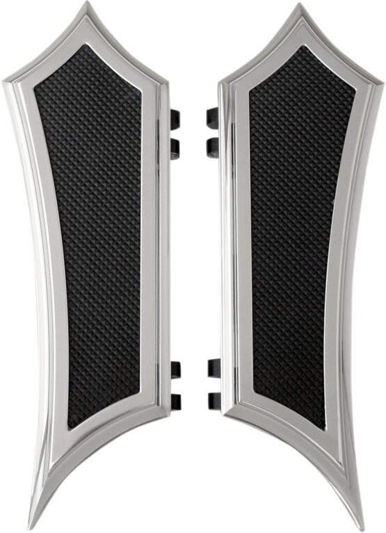 Accutronix Instigator Driver Floorboards Chrome Black 6061 Billet Aluminum