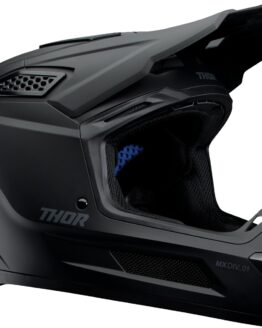 Thor Fleet Blackout Matte Black Helmet Large Adult Unisex