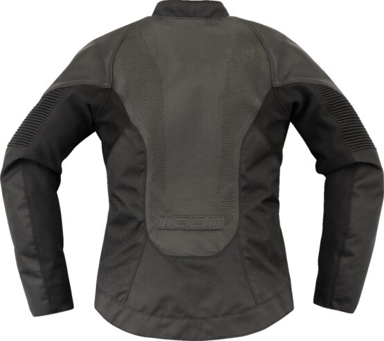 ICON Women's Overlord3 Leather Jacket Black M - Image 2